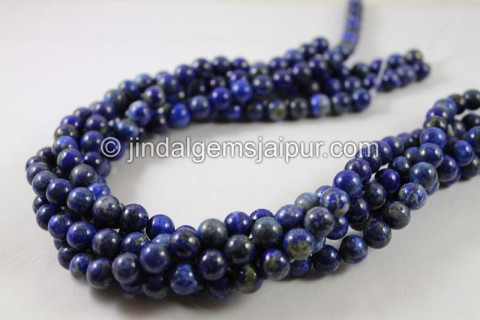 Lapis Smooth Round Beads
